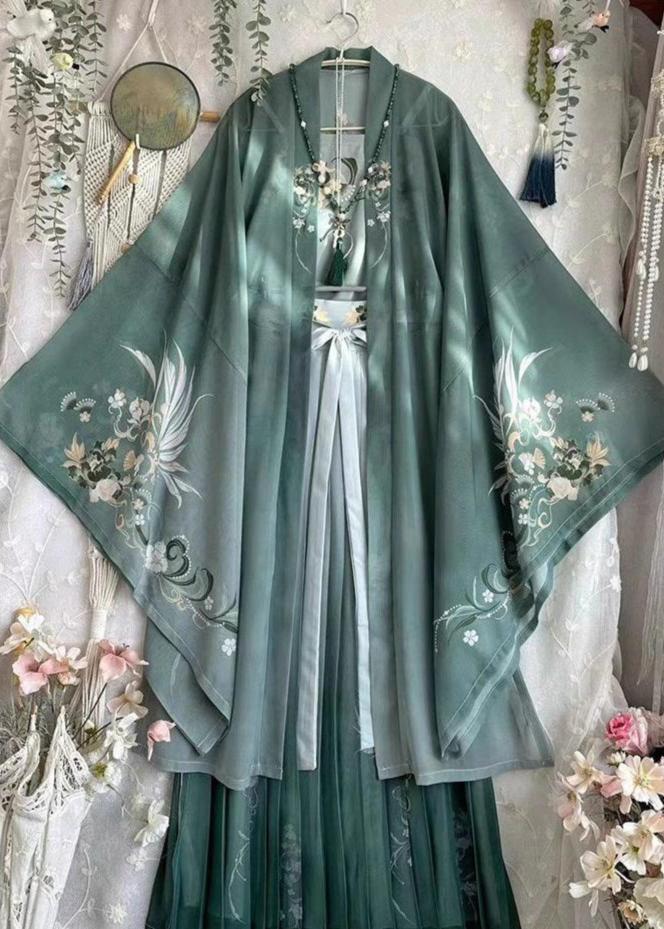 hanfu dresses Jade Cloud 1970s fashion Size:42 EU / 8 UK / 9 US Navy Blue Prom Outfits 1 inch=2.54cm) Big Sleeve
