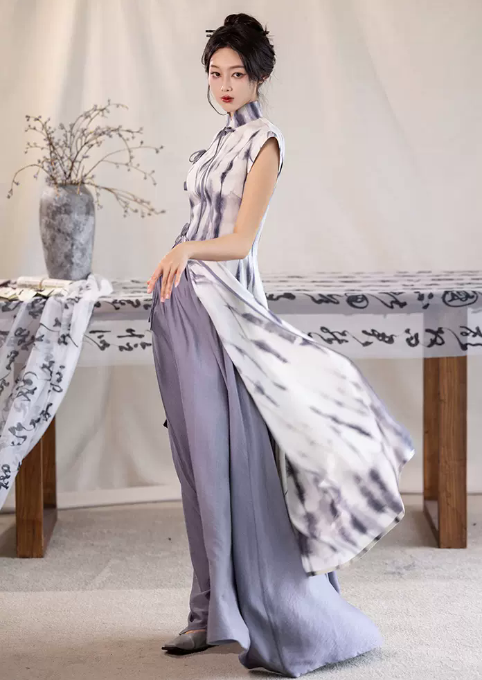 qipao dress modern Mist