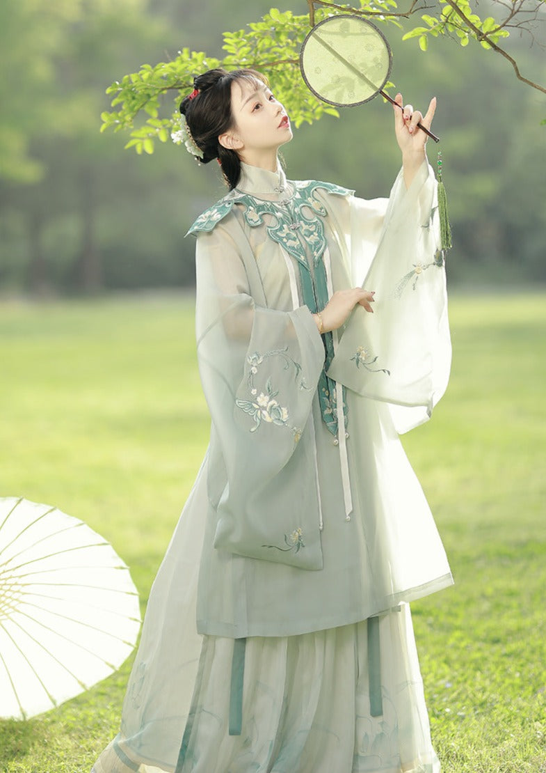Jasper | Ming Hanfu Dress () S / Green Jasper | Ming Hanfu Dress () S / Green