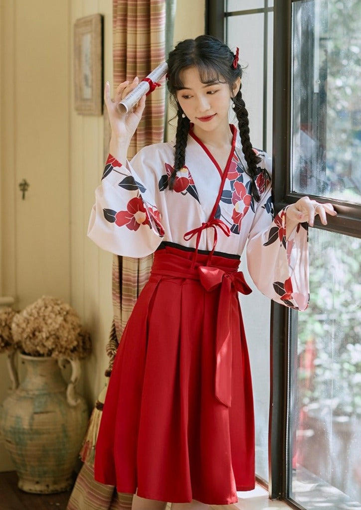hanfu modern dress Camellia