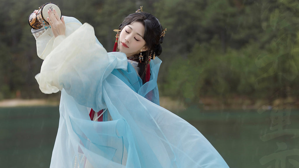 Chinese Modern Hanfu Women's Casual Dresses Spring Summer