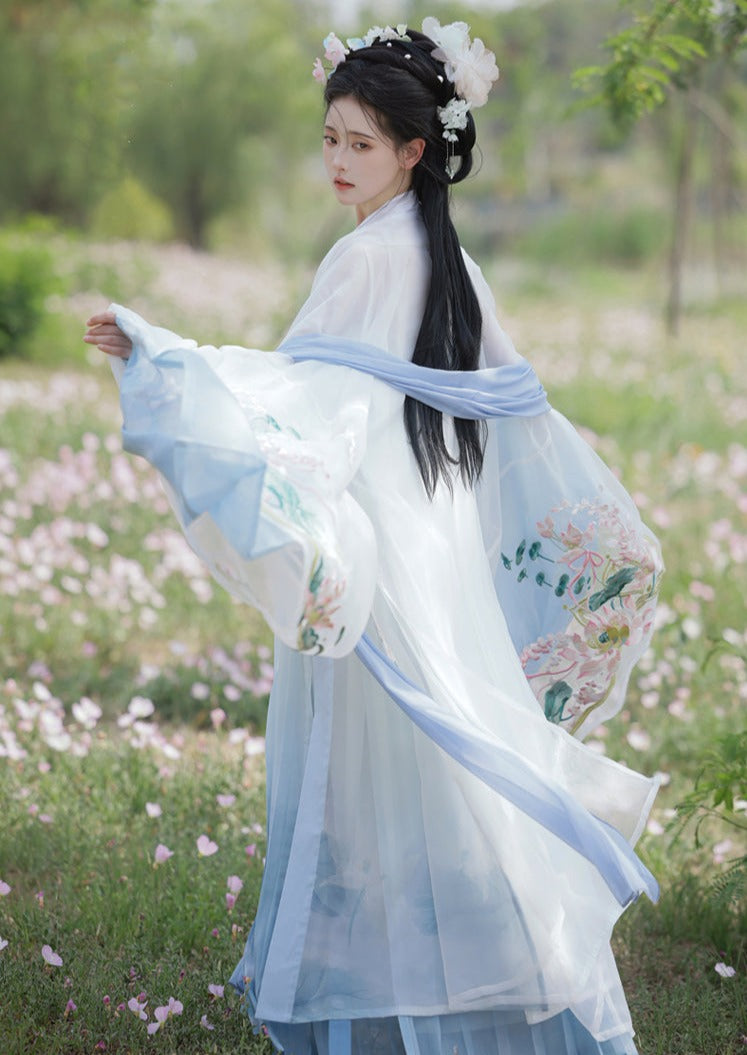 Lotus Fairy | 4-Pieces Embroidered Dress (青荷扶摇)