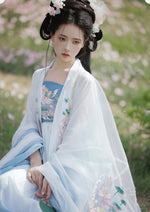 Lotus Fairy | 4-Pieces Embroidered Hanfu (青荷扶摇)