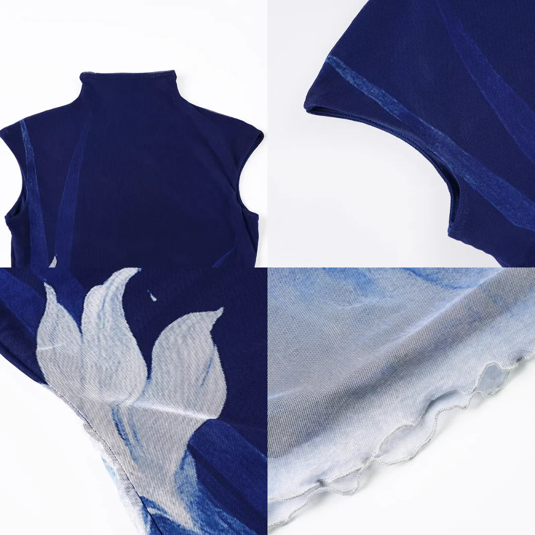 Orchid Pavilion | Maxi Modern Sleeveless Qipao (兰亭)