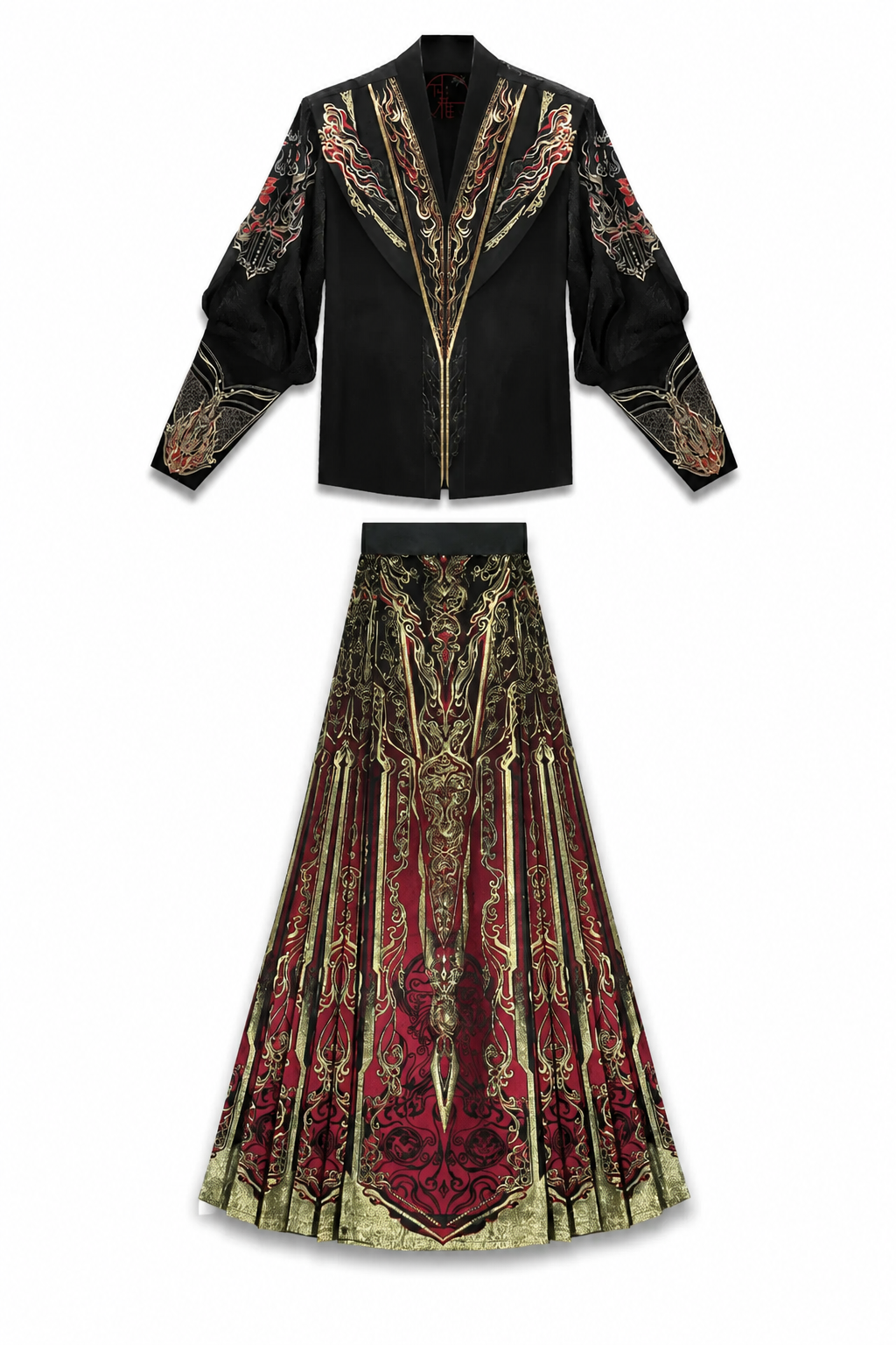 Kings and Lords | 4-Piece Modern Unisex Ma Mian Skirt Set (王侯将相)
