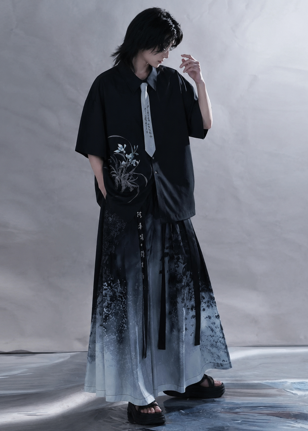 Ink Tide | Modern Summer Unisex Pants Set (墨海潮升)