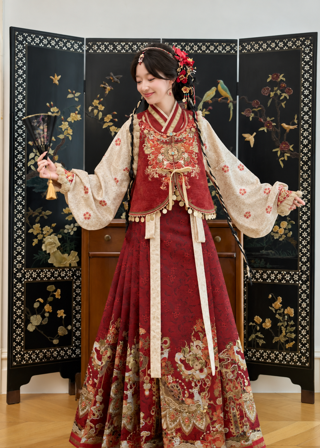 Goat Blessings | 3-Piece 2027 New Year Hanfu (灵羊纳福)