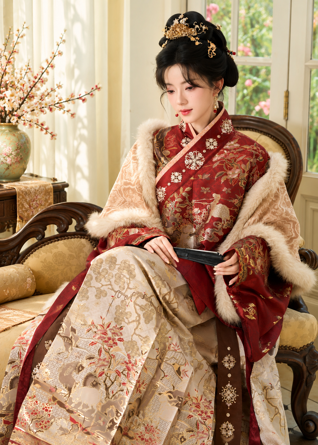 Serpiente espiritual | 4 piezas 2025 Año Nuevo Ming Hanfu (灵蛇守岁)