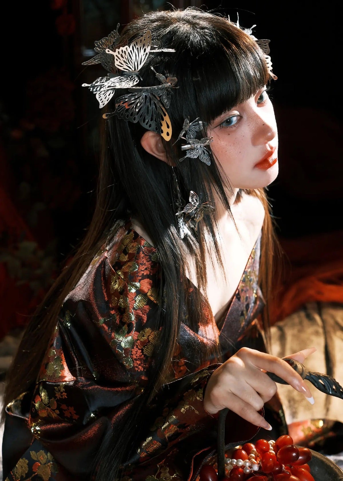 Flowers of Evil | 2-Piece Custom Asian Kimono (恶之花)