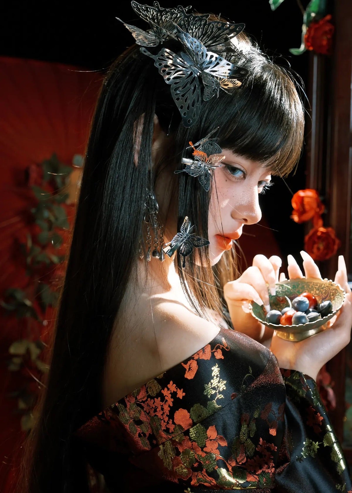 Flowers of Evil | 2-Piece Custom Asian Kimono (恶之花)