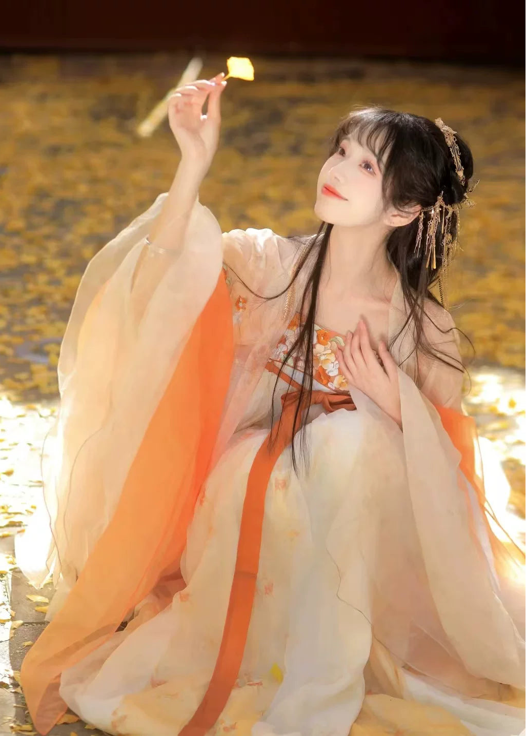 Golden Apricot | 3-Piece Embroidered Hanfu (金杏殿下)