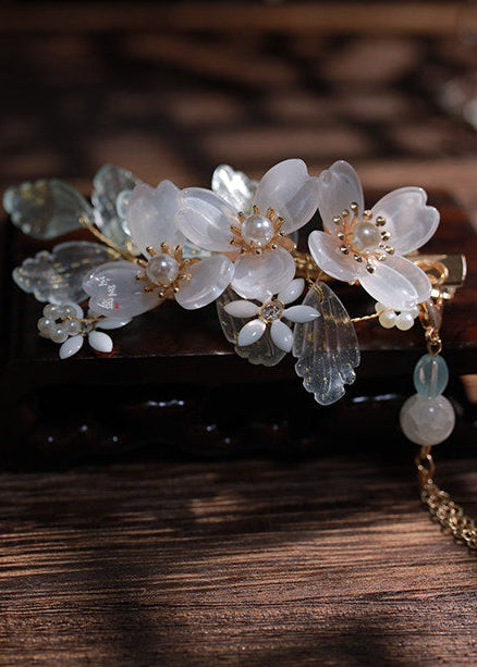 Pear Blossoms | 2-Piece Pear Flower Hairclips (晨留香)