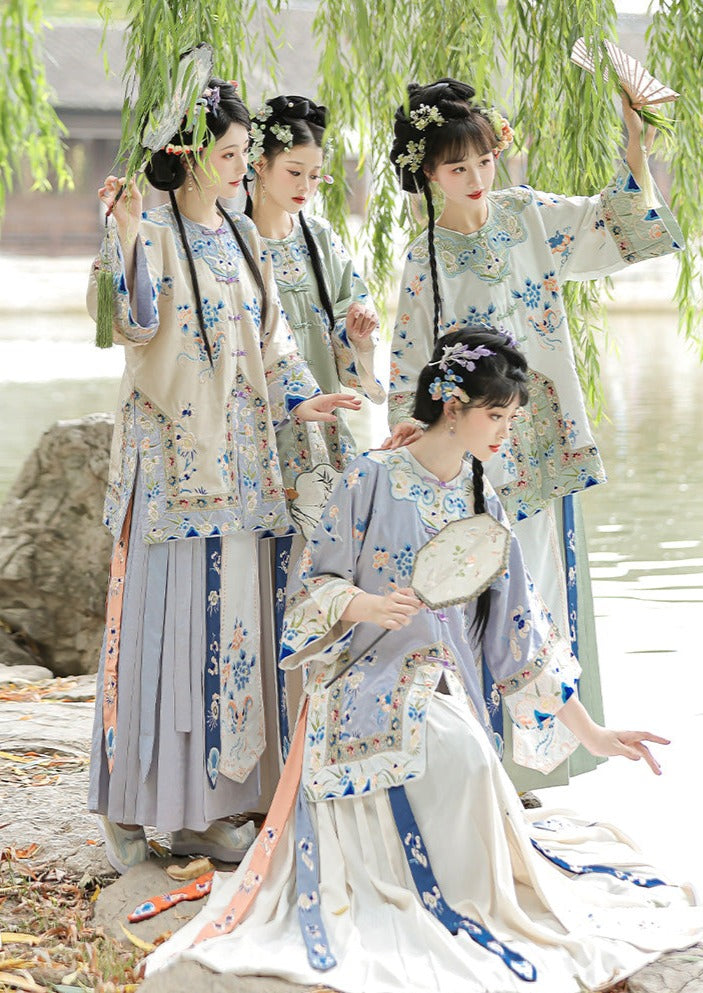 Love in Fall | 3-Pieces Qing Hanfu Dress (锁清秋)