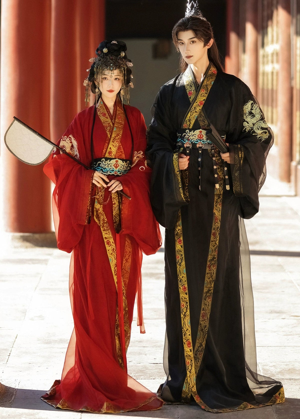 Scarlet Shadow | 3-Piece 2026 New Year Unisex Couple Set (烈影)