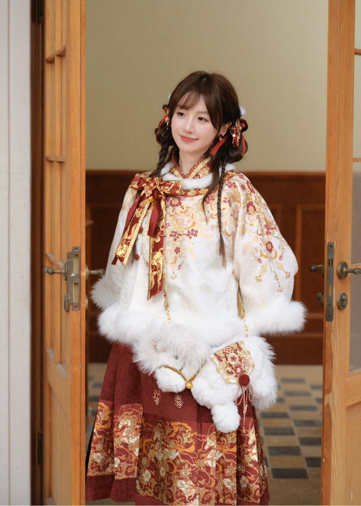 White Horse | 3-Piece 2026 New Year Hanfu (白马嘉岁)