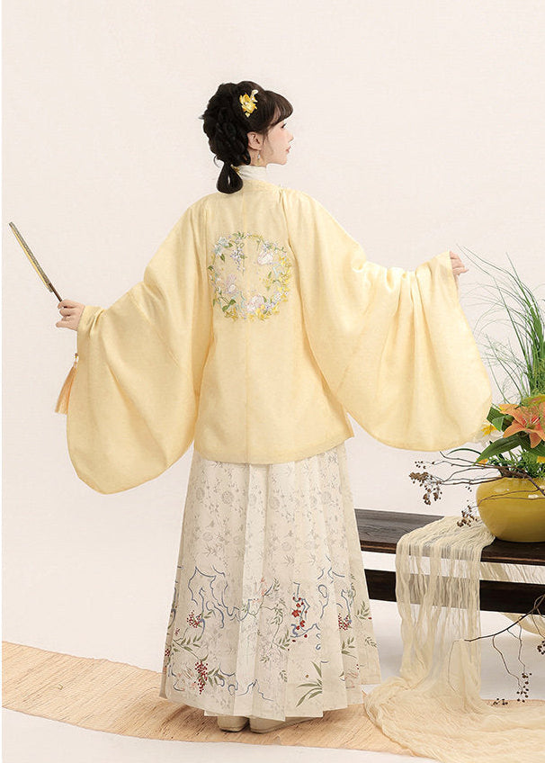 Moonlight Flower | 3-Piece Printed Hanfu (月下花眠)