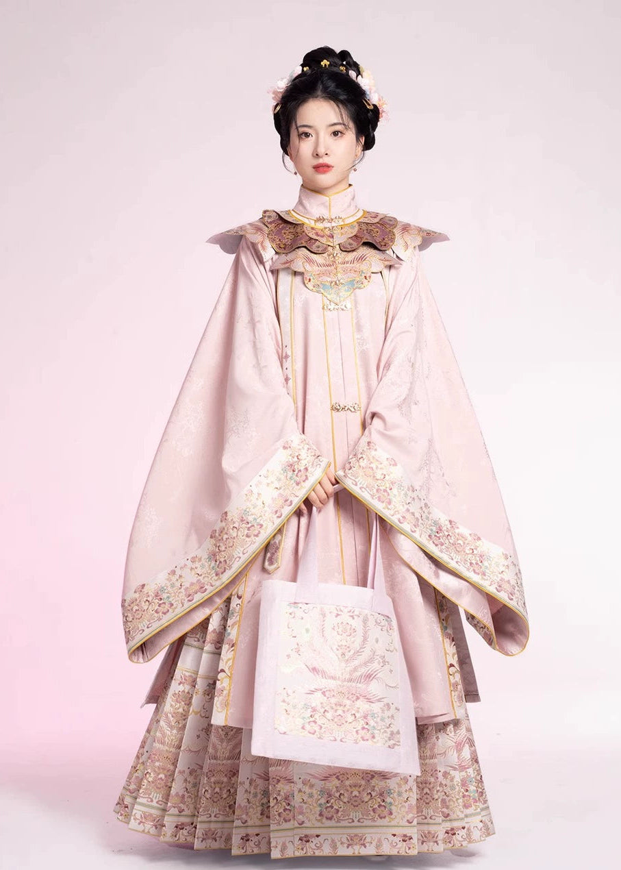 Pink Jade | 6-Piece Graduation Hanfu Gown (粉翠流丹)