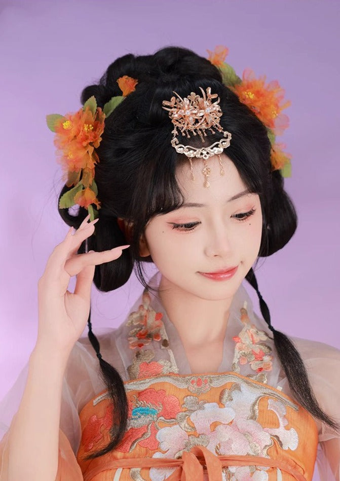 Sweet Orange | Flower Hair Pieces (香橘)