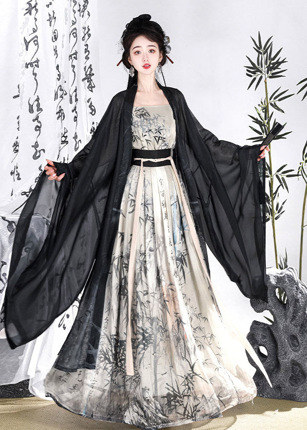 Ink Bamboo | Modern 3-Piece Set (云寄锦书)