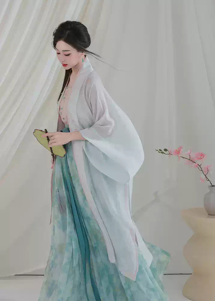 Gracia del loto | Hanfu de 4 piezas (荷花娇)