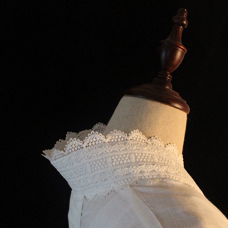 Pure White | Linen Lace Juban Undergarment for Kimono (素白)