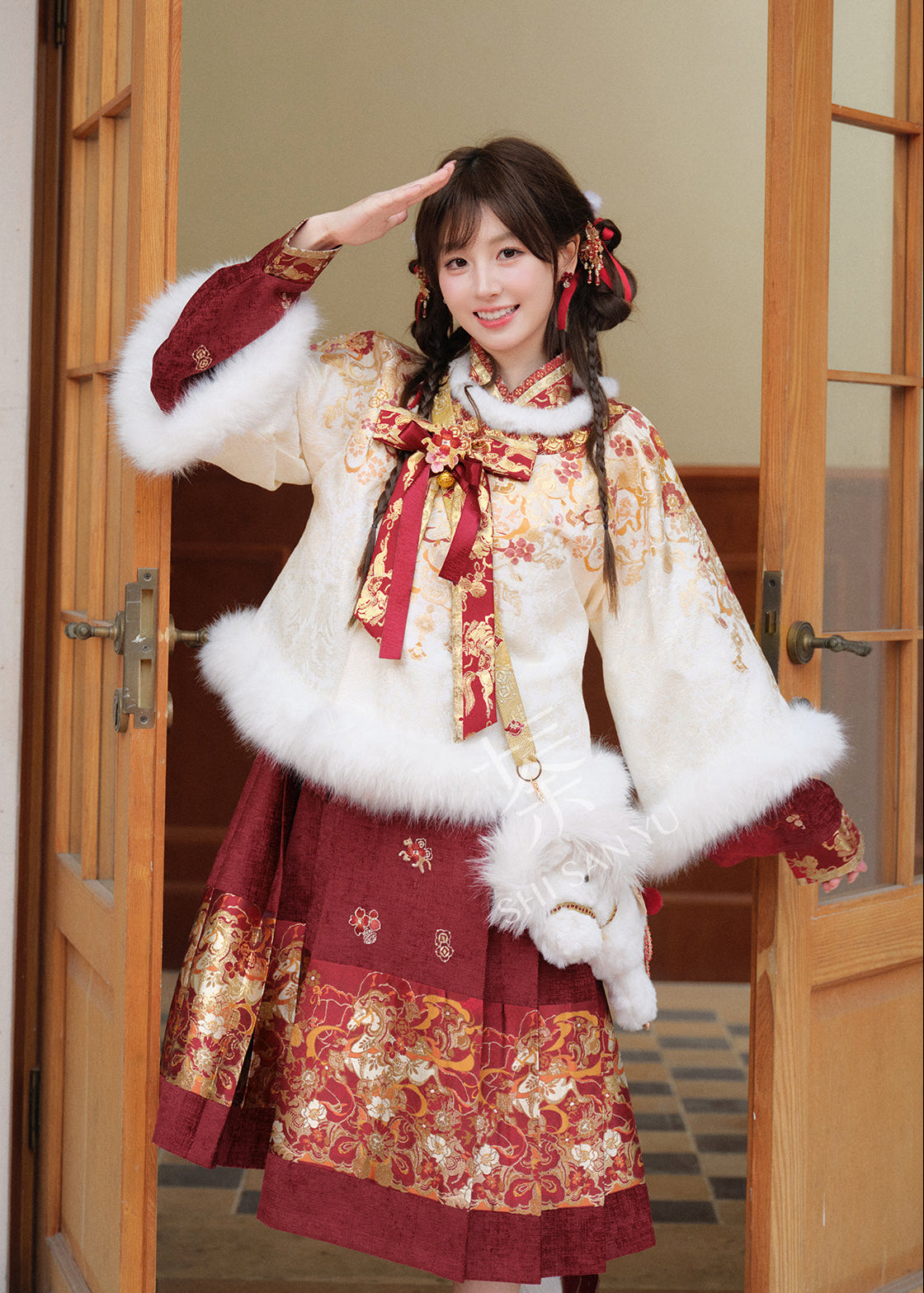 White Horse | 3-Piece 2026 New Year Hanfu (白马嘉岁)