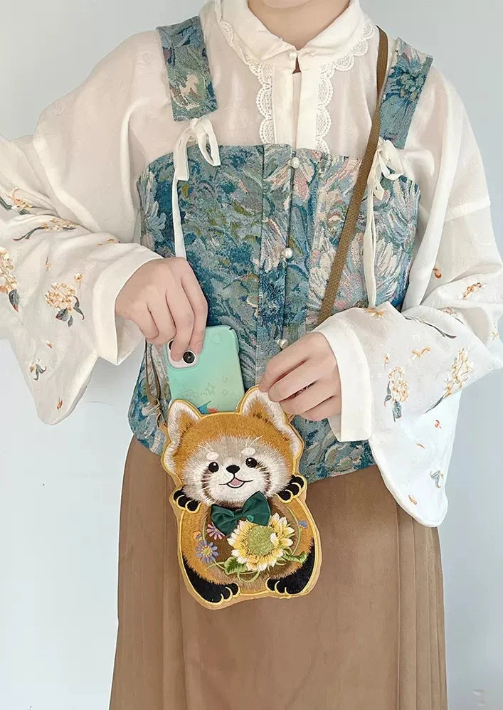 Red Panda | Embroidered Purse