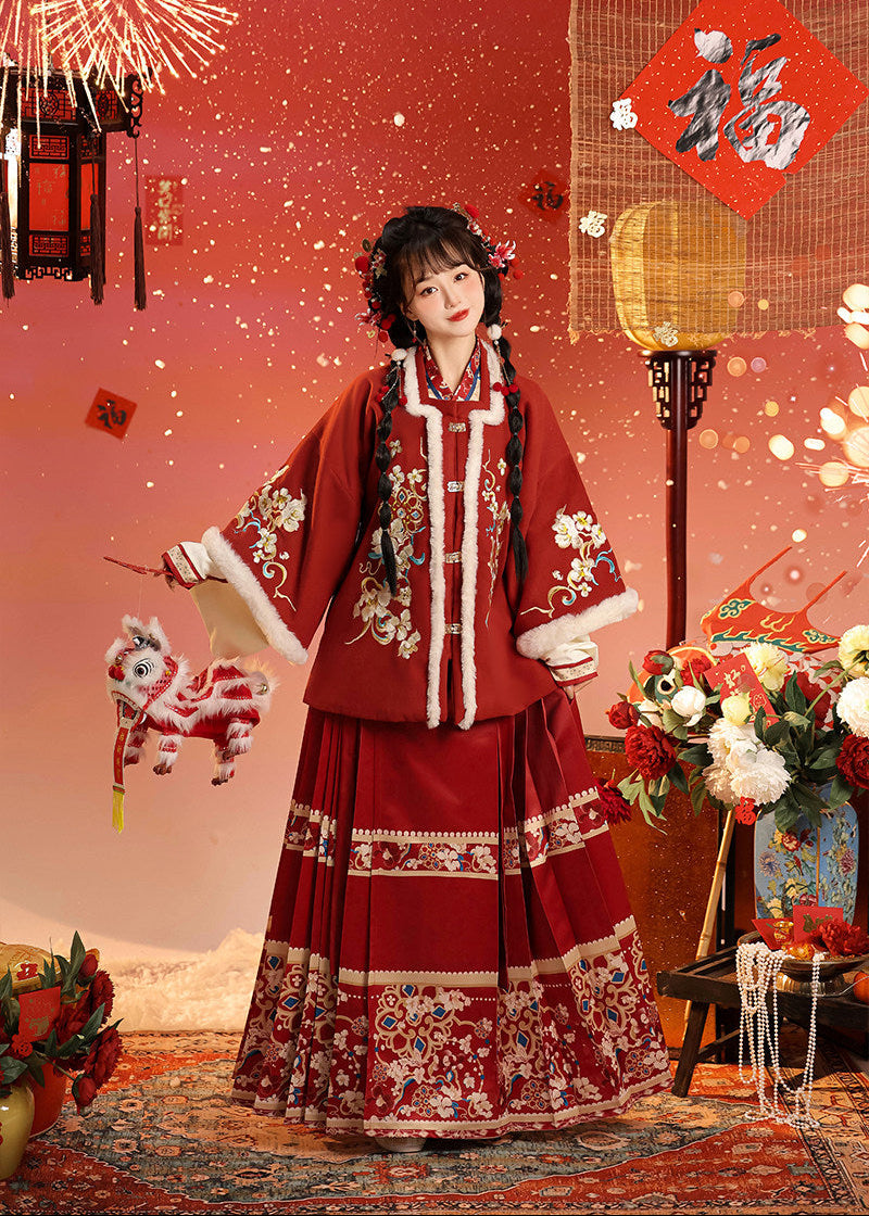 Fortune Blossom | 3-Piece 2026 New Year Ming Hanfu (花开纳福)