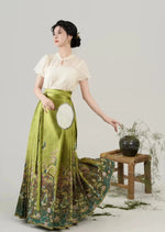 Ode to Blossoms | Modern 3-Pieces Ma Mian Skirt Set (繁花赋)