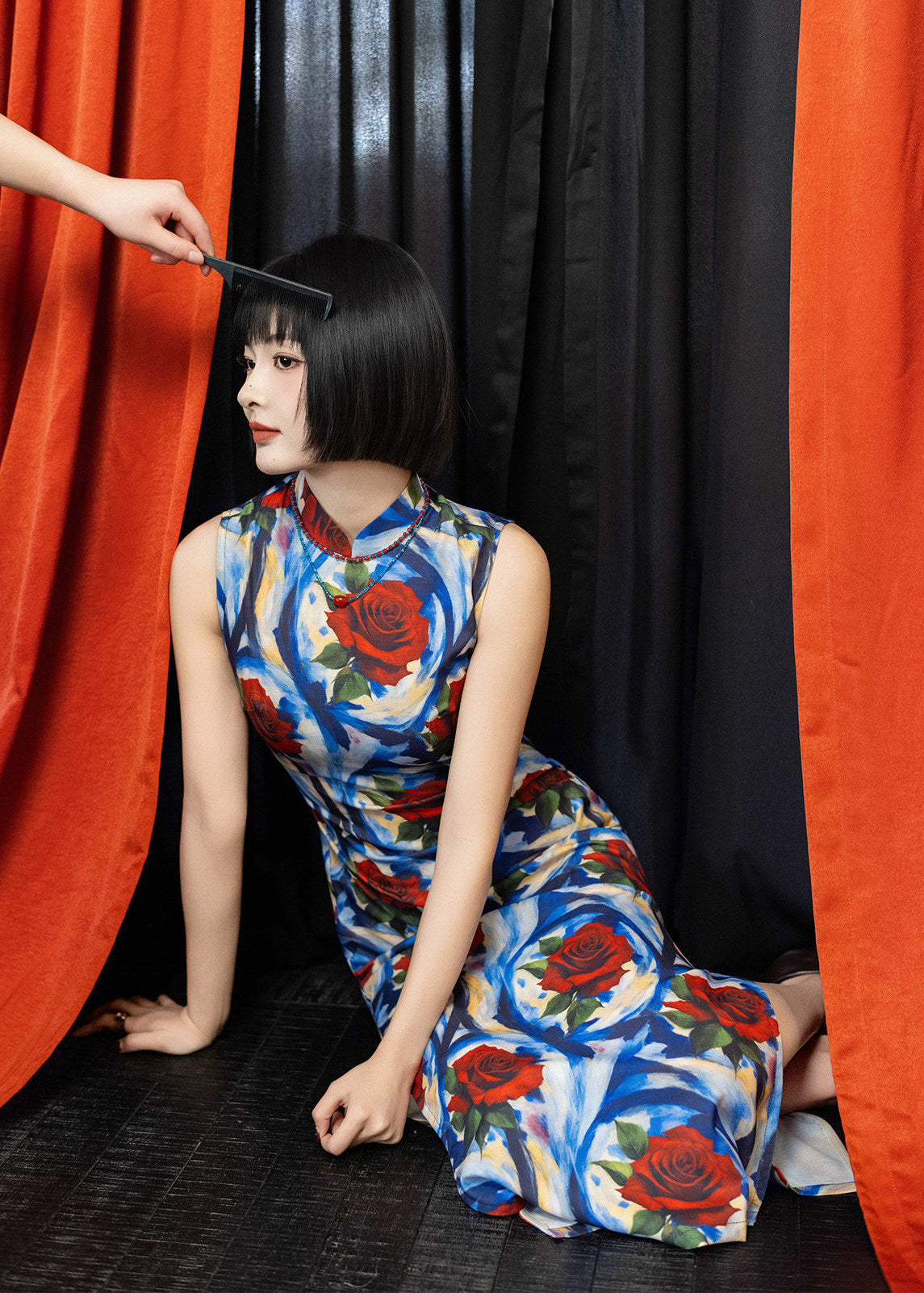 Kisses Everywhere | Rose Modern Qipao (处处吻)