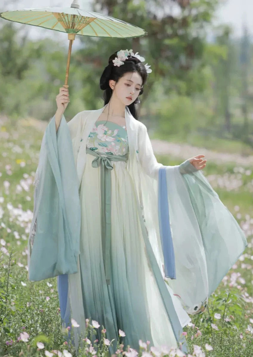 Lotus Fairy | 4-Pieces Embroidered Dress (青荷扶摇)