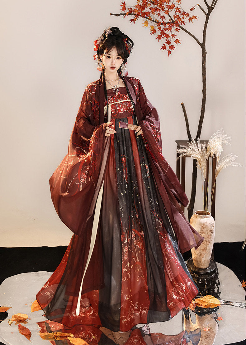 Emerald Nightflame | 2-Piece Unisex Plus Hanfu (翠羽夜焰)