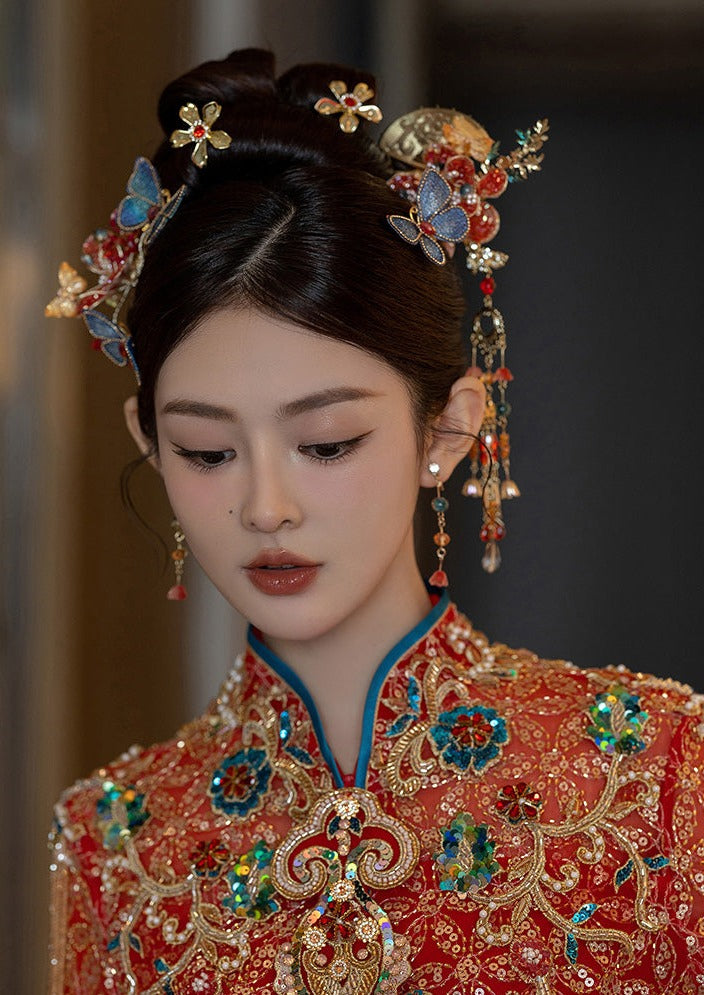 Blue Butterfly | Luxury Bridal Hair Pieces (蓝蝴蝶)