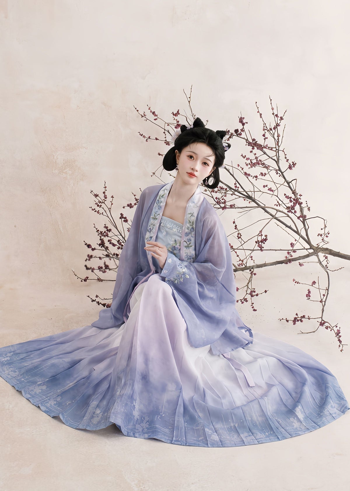 Blueberry | 3-Piece Plus Hanfu (蓝莓)