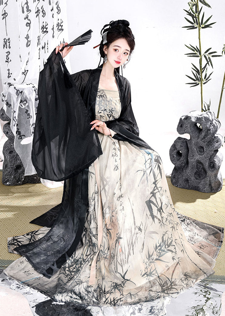 Ink Bamboo | Modern 3-Piece Set (云寄锦书)
