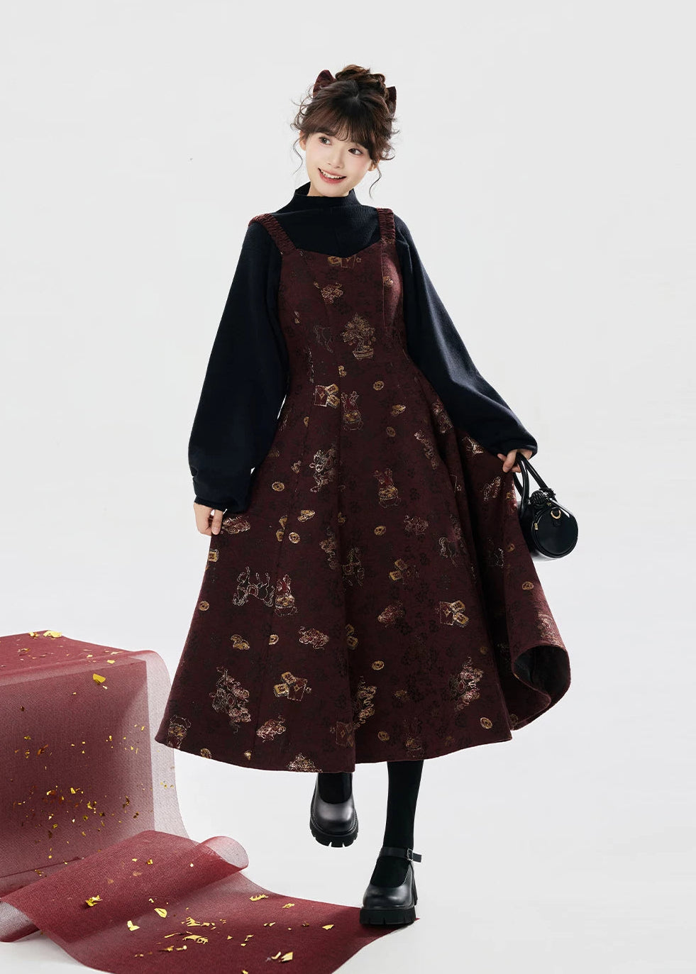 Fortune Spring | Modern 2-Piece Hanfu (聚宝盈春)