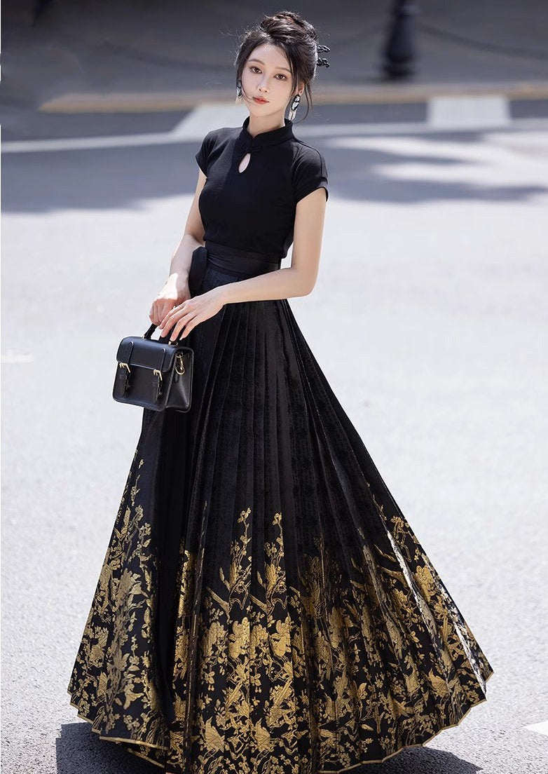 Joy lights | Modern 2-Pieces Ma Mian Skirt Set (喜上眉梢)