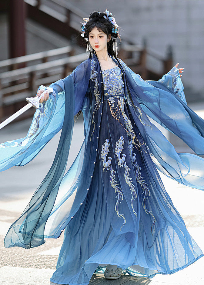 Dragon Queen  | 5-Piece Embroidered Hanfu (西海龙王)