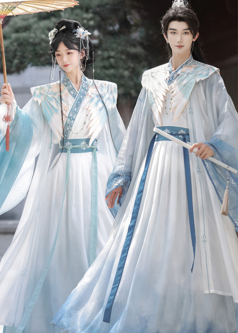 Azure Sky | 4-Piece Unisex Couple Plus Hanfu (碧落)