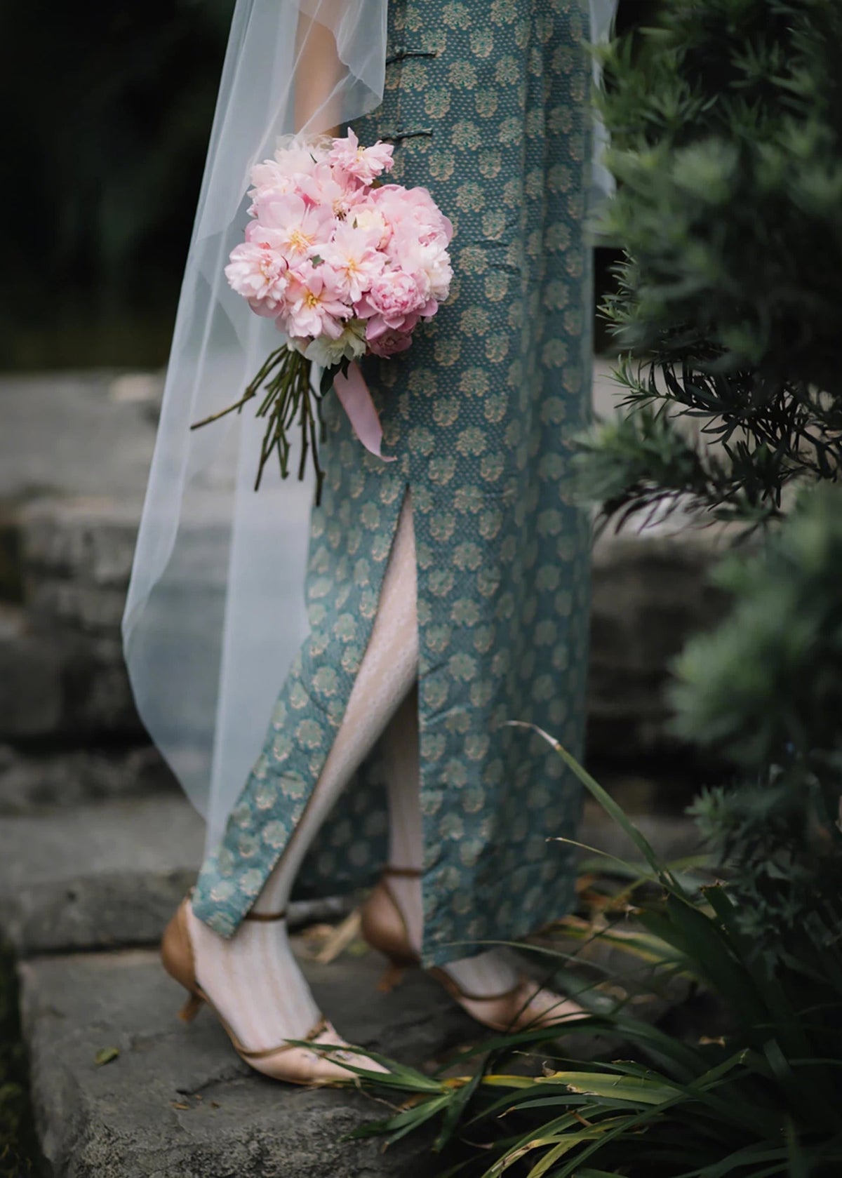 Azure Inkstone | 1930s Hong Kong Style Qipao (青砚)