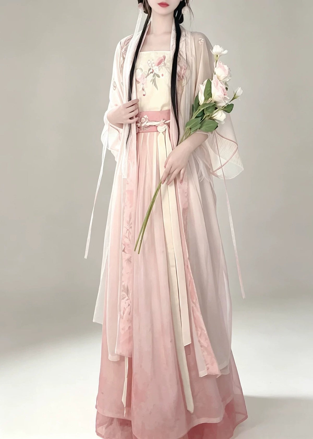 Honey Peach | 3-Piece Plus Hanfu (蜜桃)