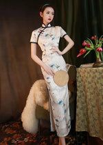 Lotus | Ivory Satin Qipao (白莲花)