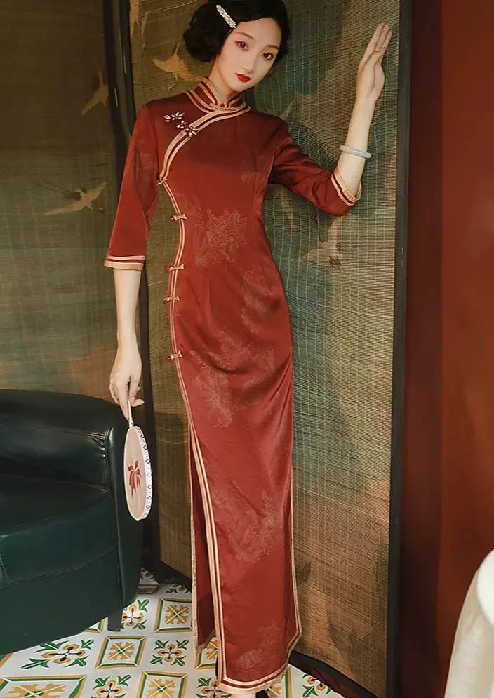 Wine | Red Qipao Dress (醉人红)