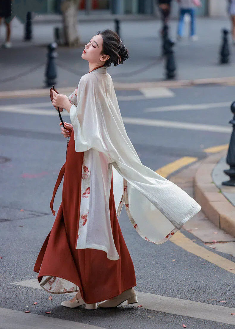 Red Maple | 3-Piece Modern Hanfu Set (红叶)