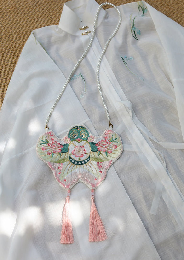 Swallow Kite | Double-Sided Embroidered Purse