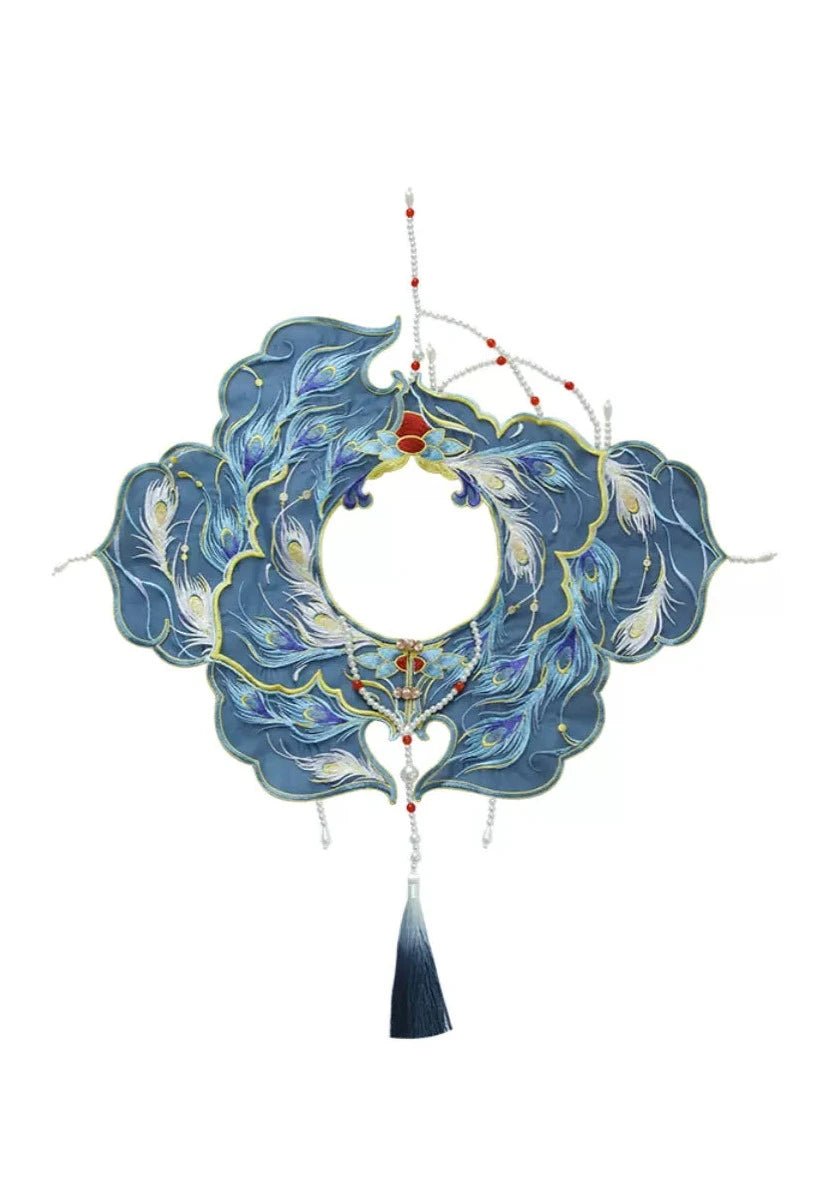 Peacock | Embroidered Cloud Collar