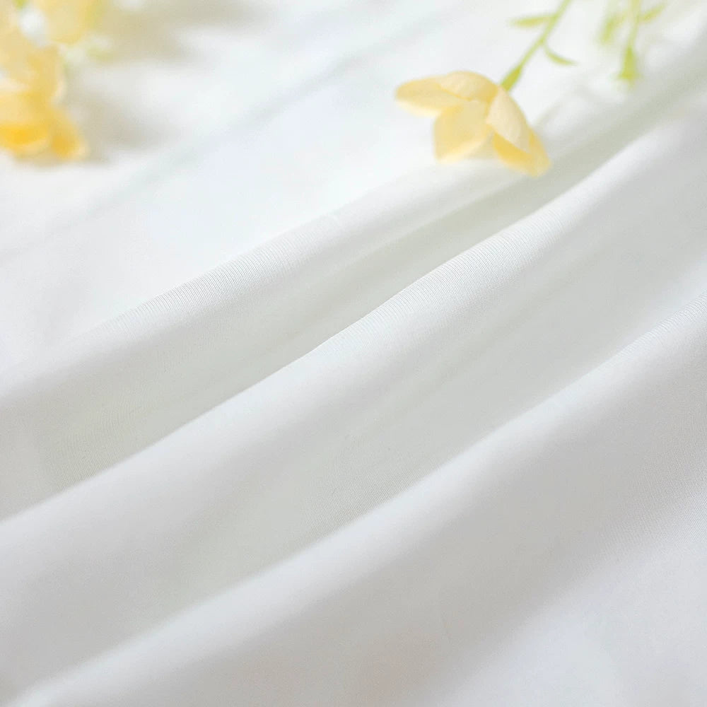 Cloud White | White / Black Midi Maxi Underskirt (云白)