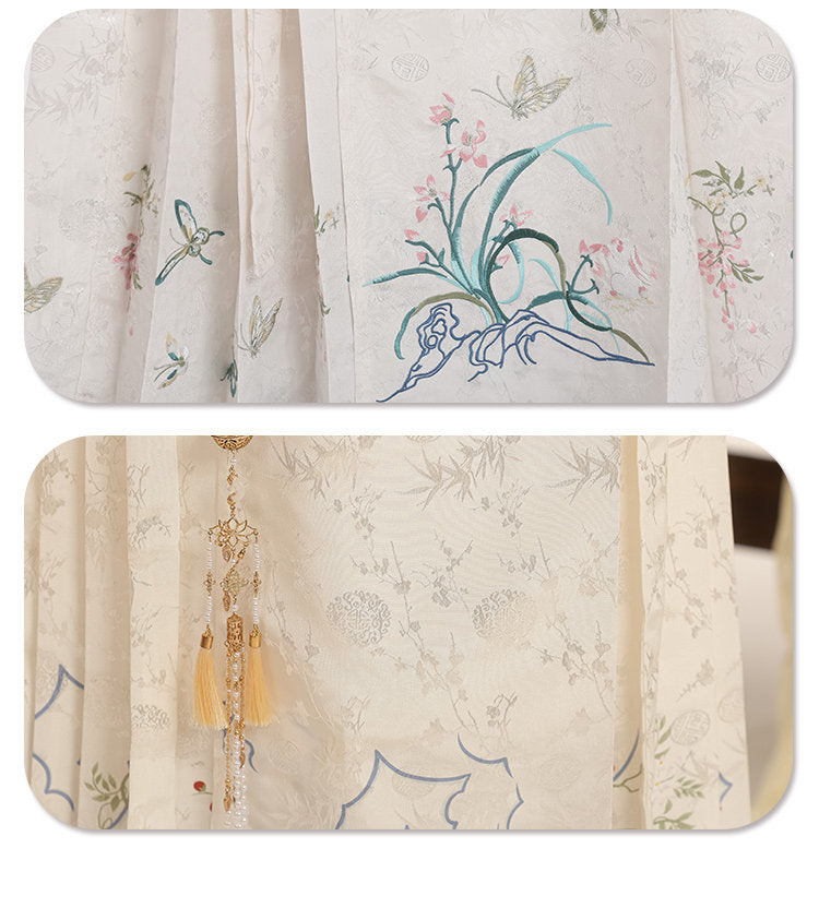 Moonlight Flower | 3-Piece Printed Hanfu (月下花眠)