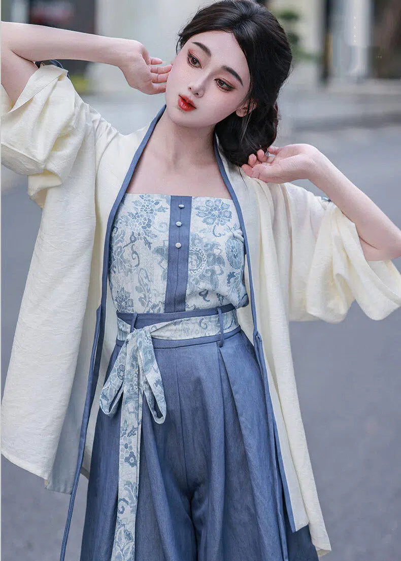 Azure | 3-piece Modern Shorts Set (空青)