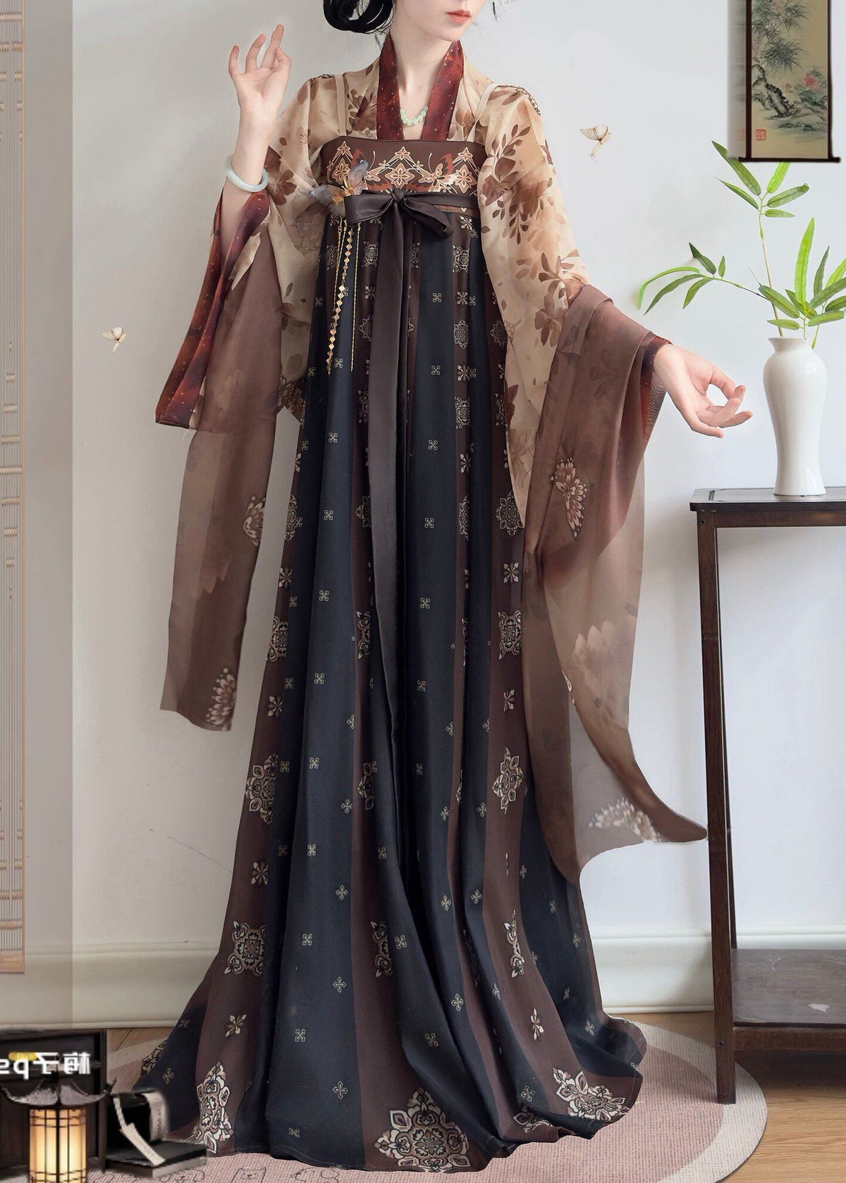 Mediados de verano | Hanfu de 3 piezas más (半夏)